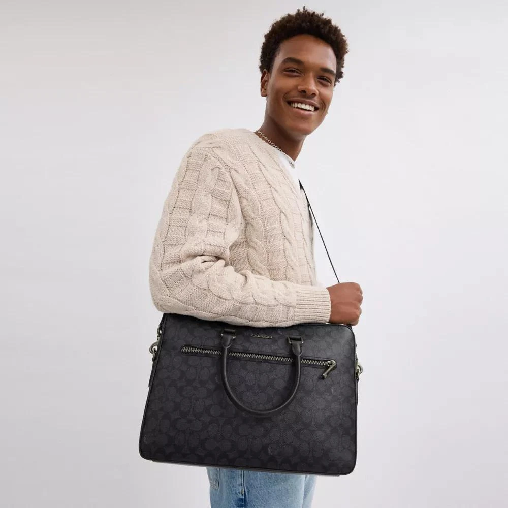 Coach Ethan Slim Brief In Signature Canvas 2