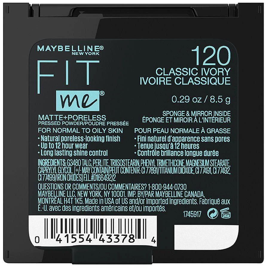 Maybelline Fit Me Matte + Poreless Pressed Face Powder Makeup 6