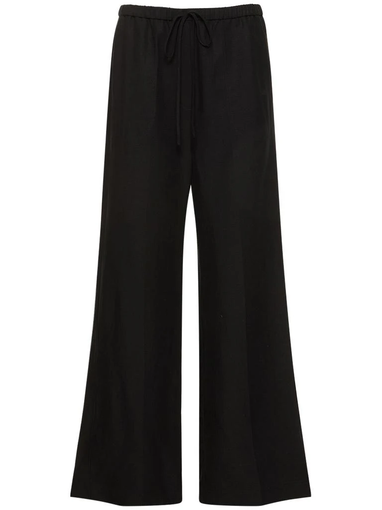 Totême Fluid Jogging Linen Blend Pants 1