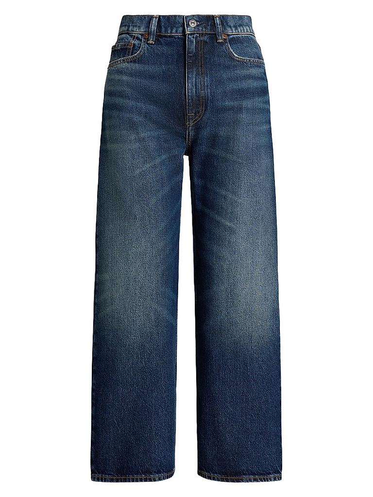Ralph Lauren High-Rise Wide-Leg Crop Jeans