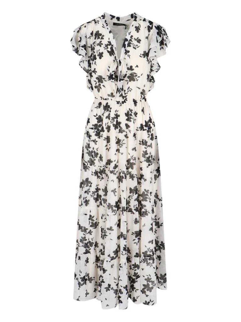 Ralph Lauren Floral Printed Ruffled Dress 1