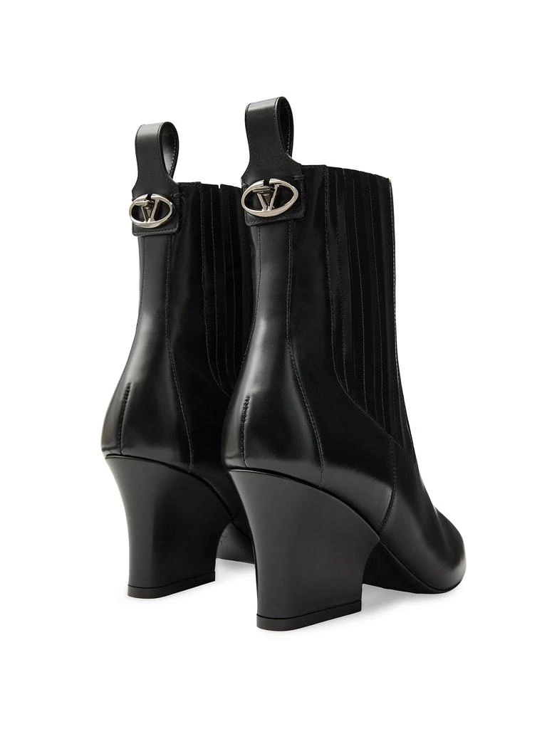 Valentino Beatle 75MM VLogo Lockette Brushed Leather Boots 5