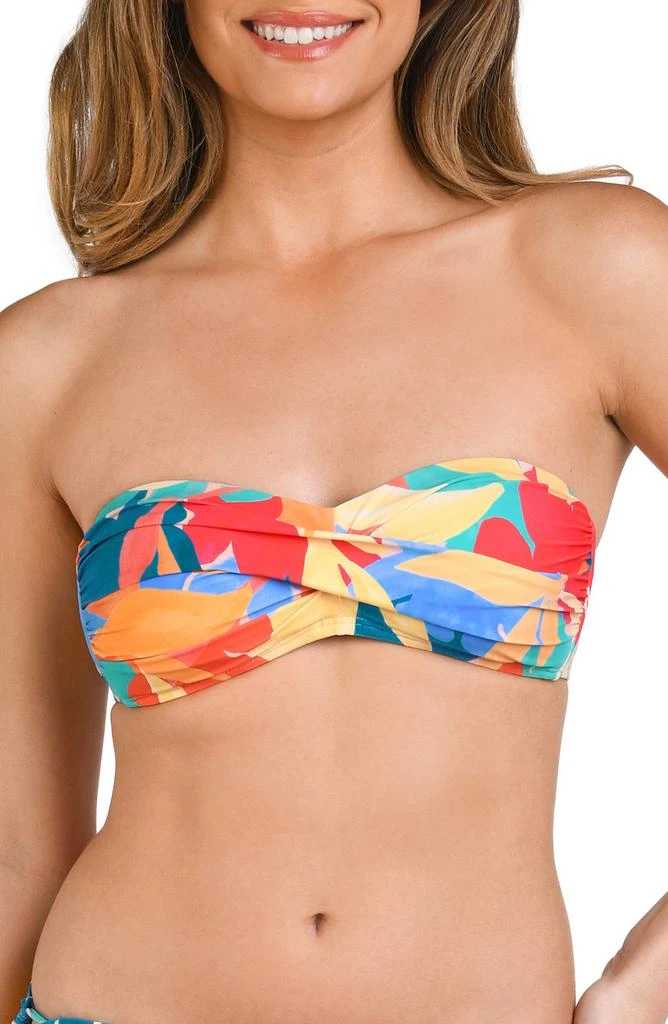 La Blanca Fantasy Resort Twist Bandeau Bikini Top
