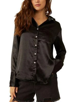 Free People People Shooting For The Moon Button Down Shirt 1