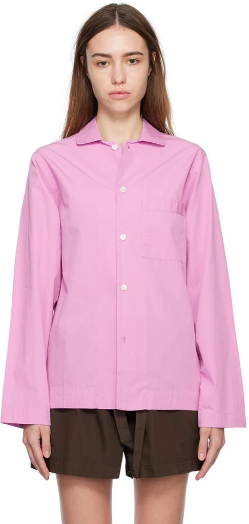 Tekla Purple Pyjama Shirt 1