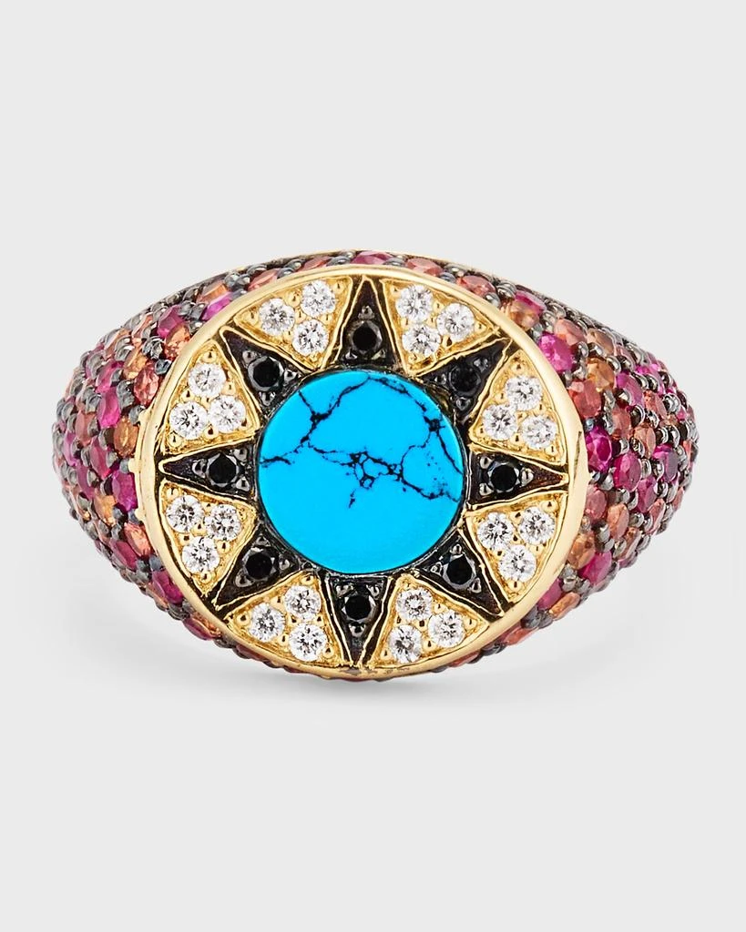 L'ATELIER NAWBAR Ibiza Ruby Element Pinky Ring in Cosmic Love 1