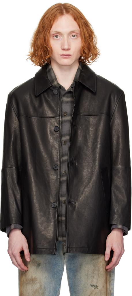 ジャケット・アウター Dunst UNISEX LEATHER HALF JACKET Dunst Unisex Lily Vegan Leather Half Jacket | Stand Up Comedy