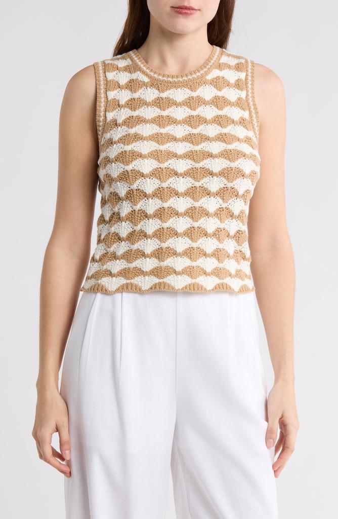 Blu Pepper Scallop Knit Top