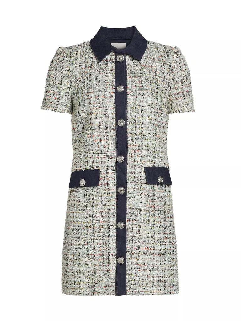 Cinq à Sept Anya Bouclé Button-Front Minidress 1