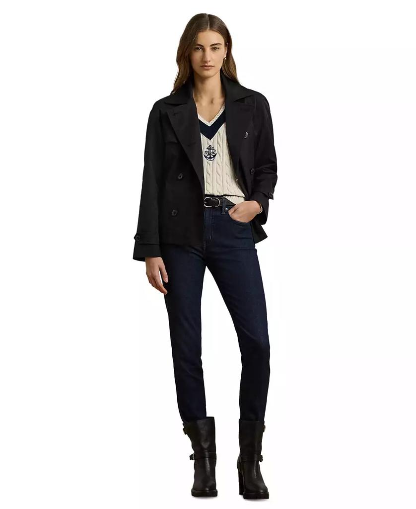 Ralph Lauren Women's Short Double-Breasted Trench Coat