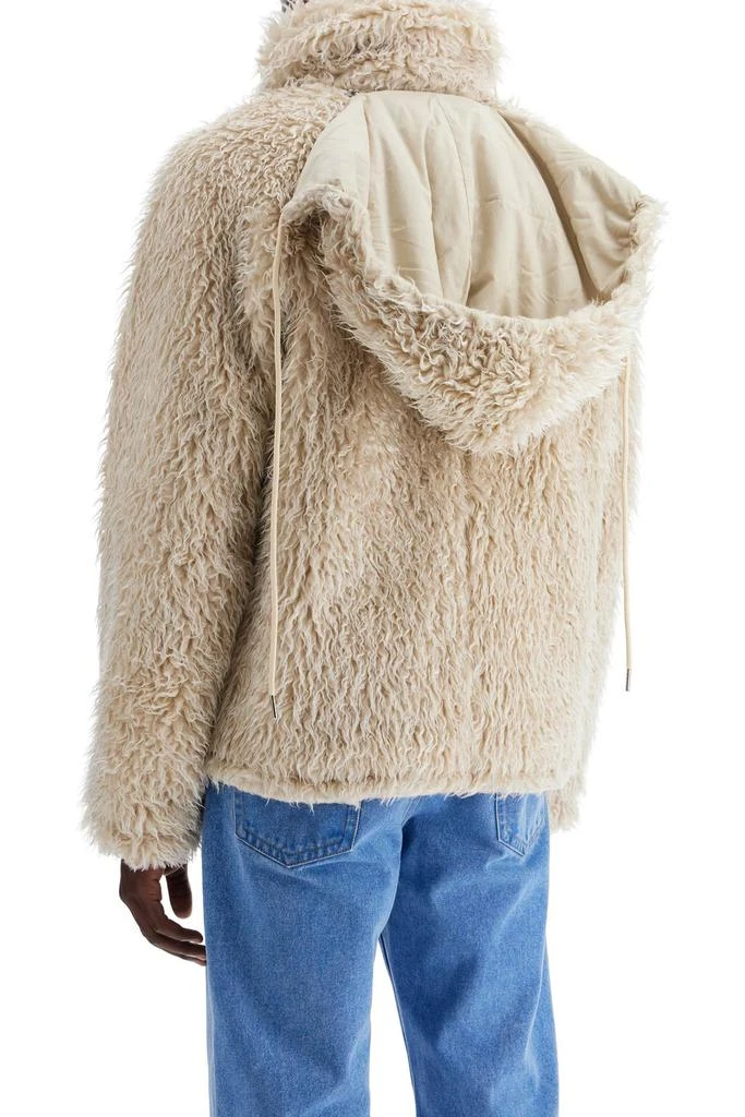 Marni faux fur jacket with removable hood. 3