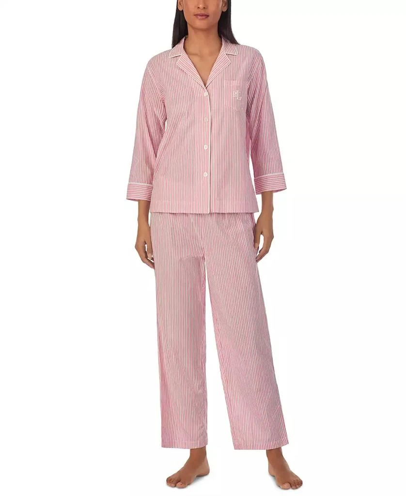 Ralph Lauren Petite 2-Pc. 3/4-Sleeve Printed Pajamas Set 1