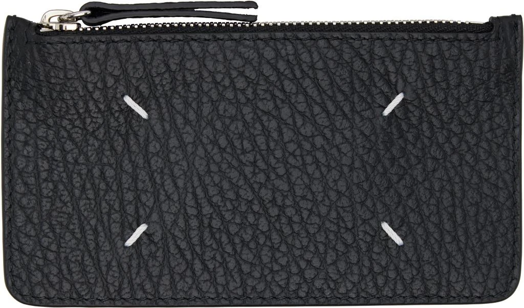 MAISON MARGIELA Black Four Stitches Card Holder