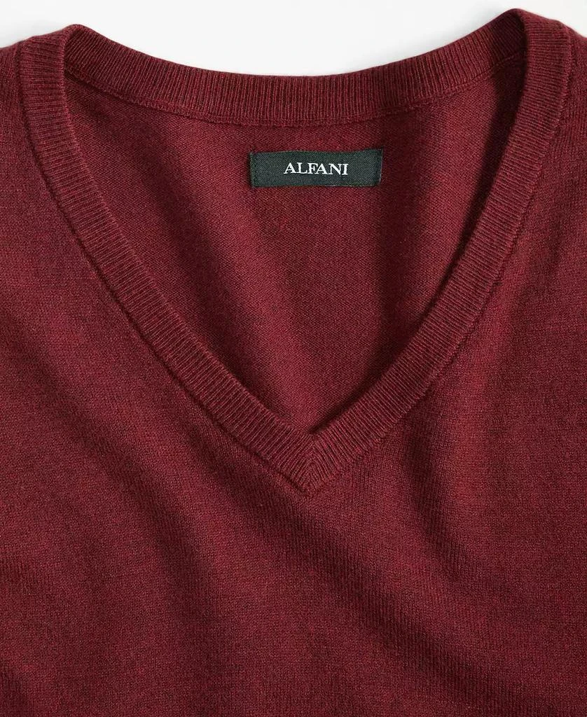 Alfani Men's Solid V-Neck Cotton Sweater, Created for Macy's 5