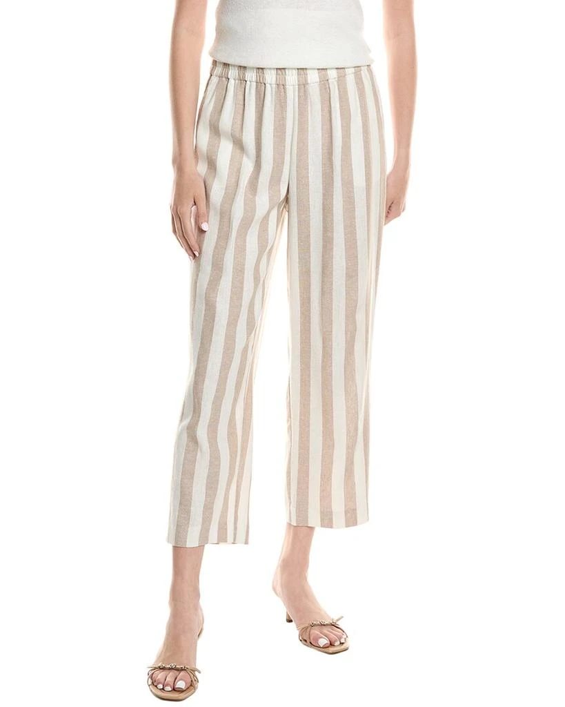 Mango Striped Linen Blend Capris JONES NEW YORK Linen-Blend Crop
