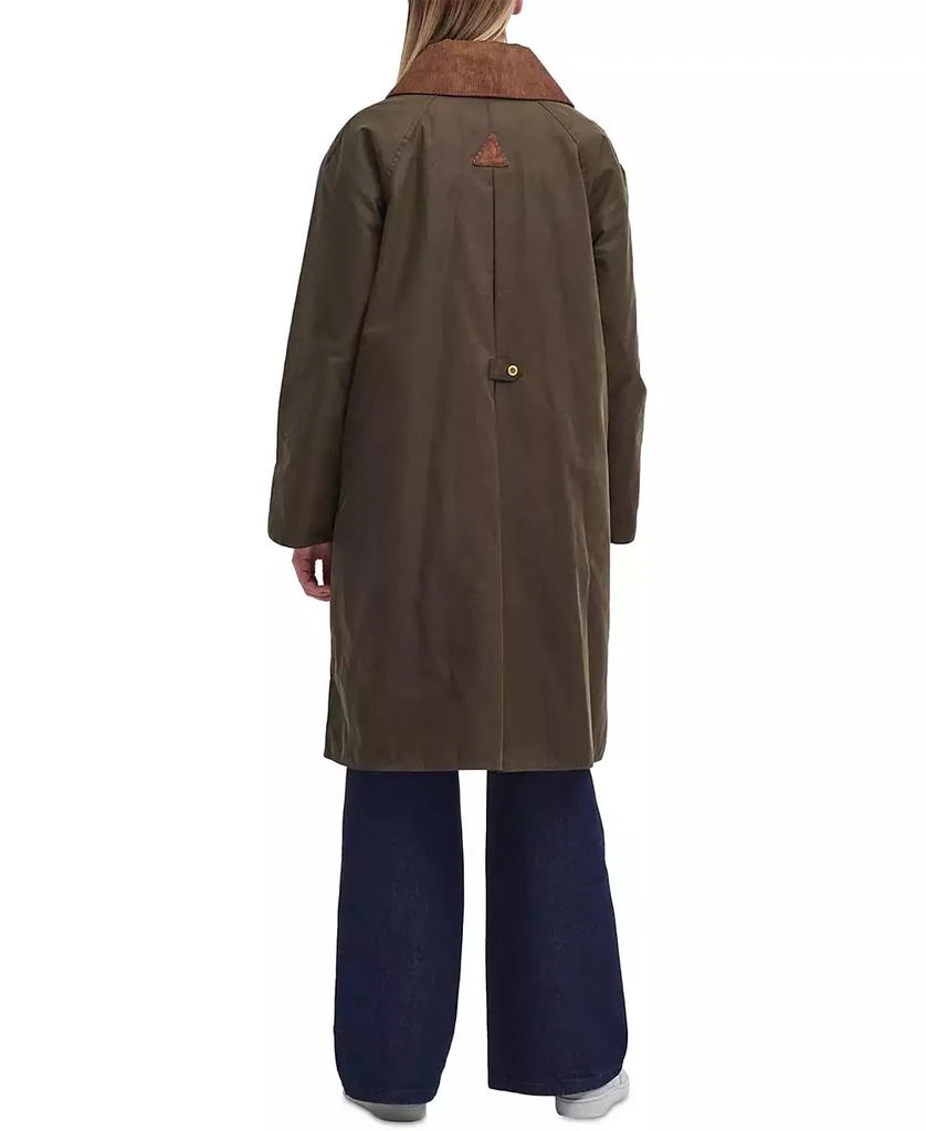 Barbour Women's Ebberston Corduroy-Collar Waxed Jacket 2