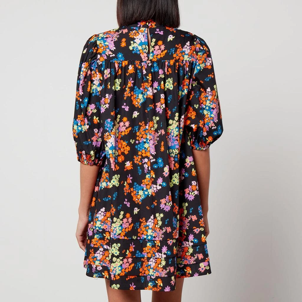 Aligne Aligne Glossy Floral-Print Cotton Mini Dress 2