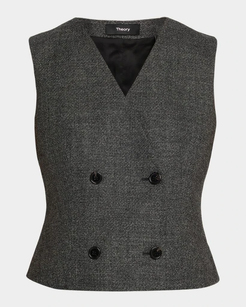 Theory Shrunken Wool Suiting Vest