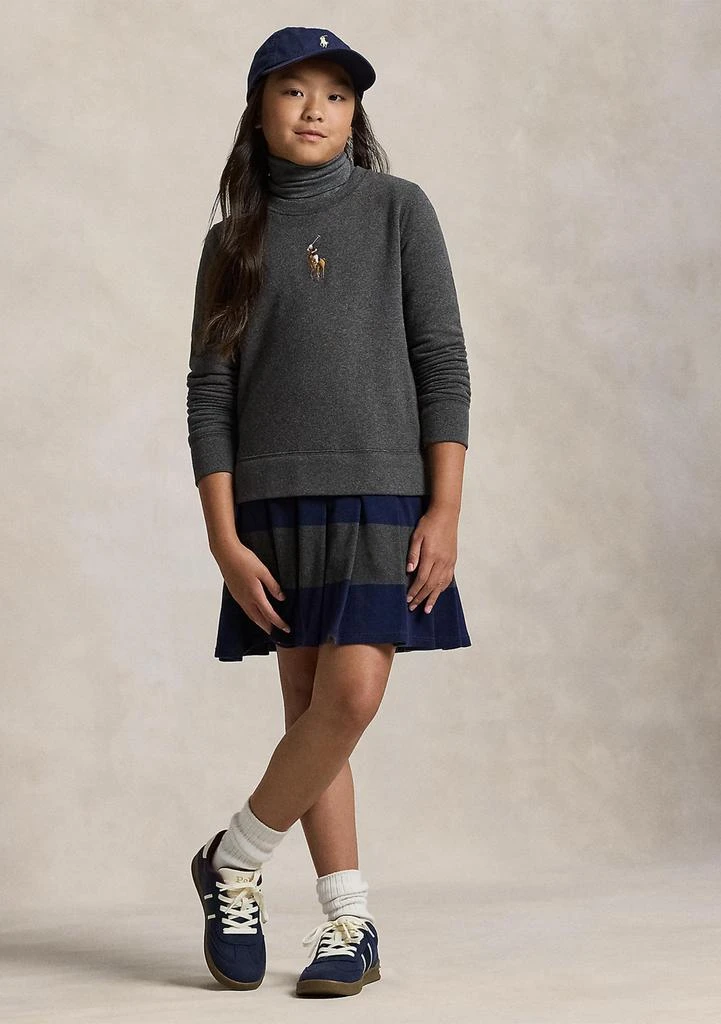 Ralph Lauren Girls 7-16 Big Pony Fleece Sweatshirt Dress