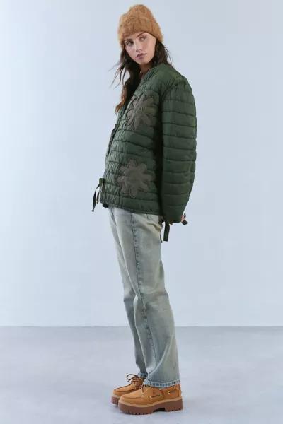 Urban Renewal ReMADE By UO Tonal Floral Patchwork Surplus Jacket