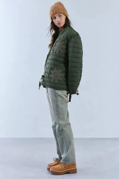 Urban Renewal ReMADE By UO Tonal Floral Patchwork Surplus Jacket 2
