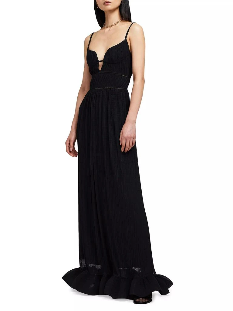 SIMKHAI Maude Crinkled Bustier Gown 4