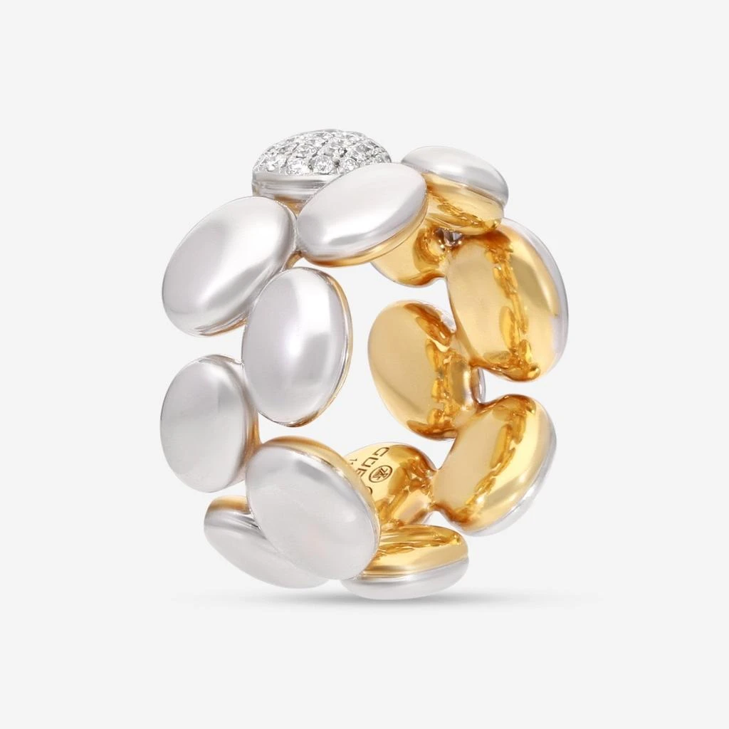 Gübelin Gübelin Madagaskar 18K White 
Yellow Gold Diamond Ring Sz. 6 50K-1725.1-copy