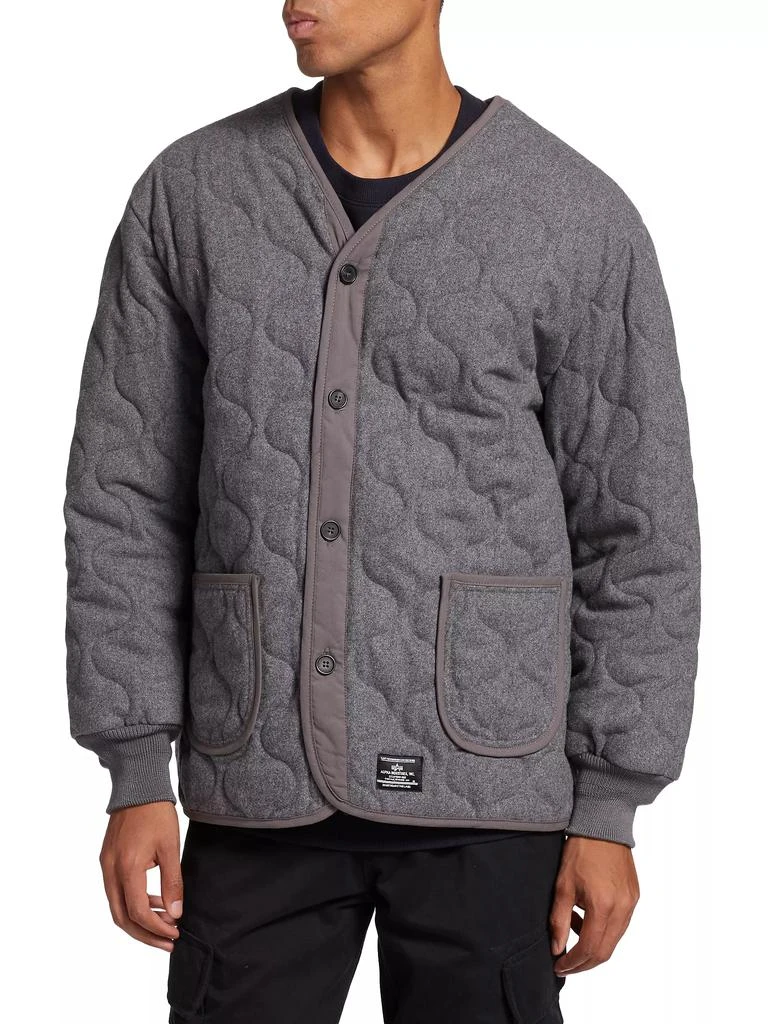 Alpha Industries ALS/92 Liner Quilted Wool Bomber Jacket 3