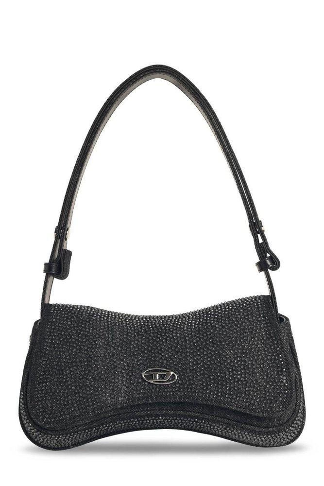 Diesel Diesel Play Embellished Denim Clutch Bag