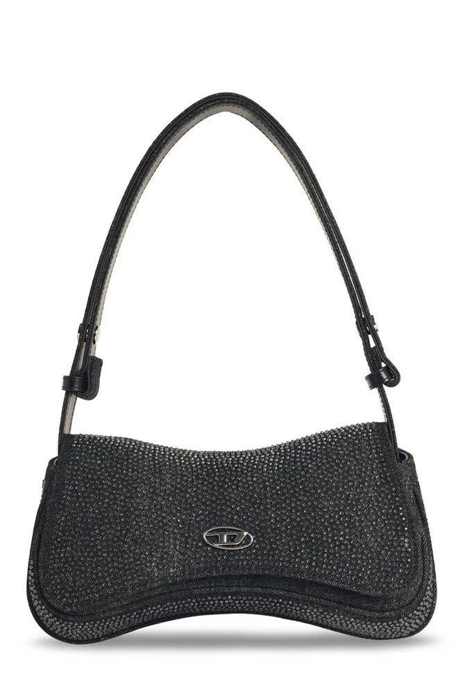Diesel Diesel Play Embellished Denim Clutch Bag 1