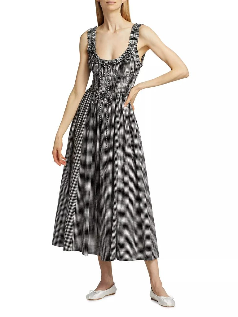 DÔEN Emmaretta Gingham Midi-Dress 2