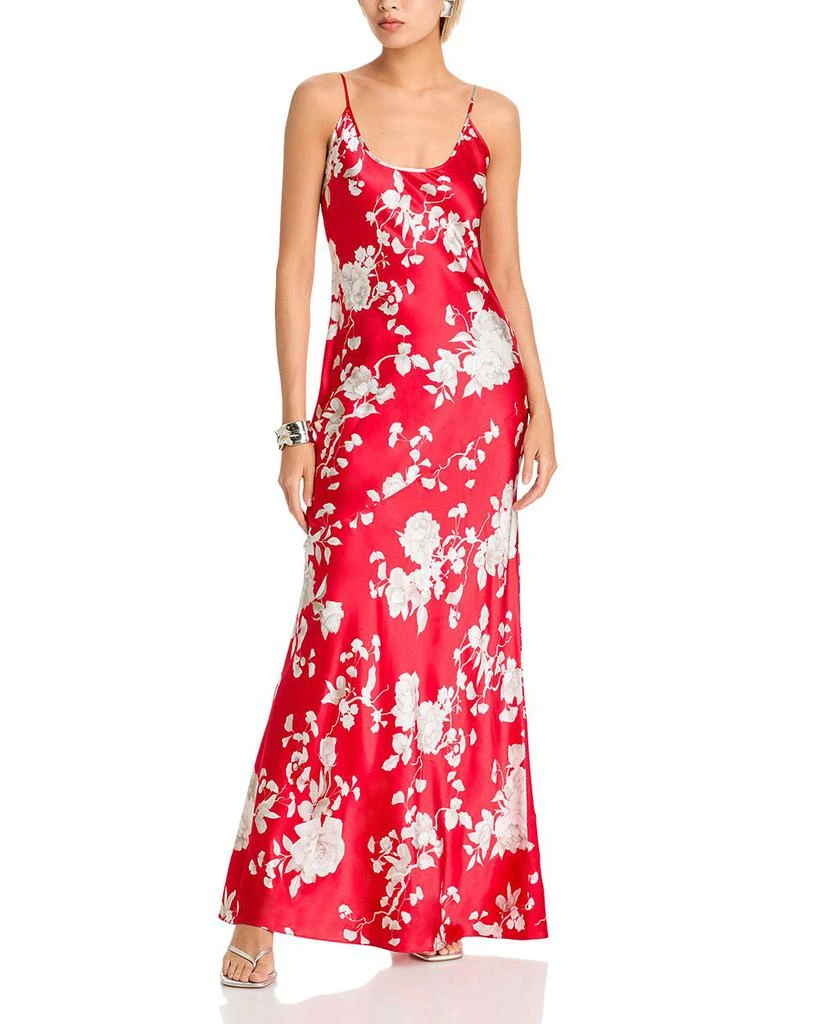 L'Agence Charmaine Silk U Neck Gown 1