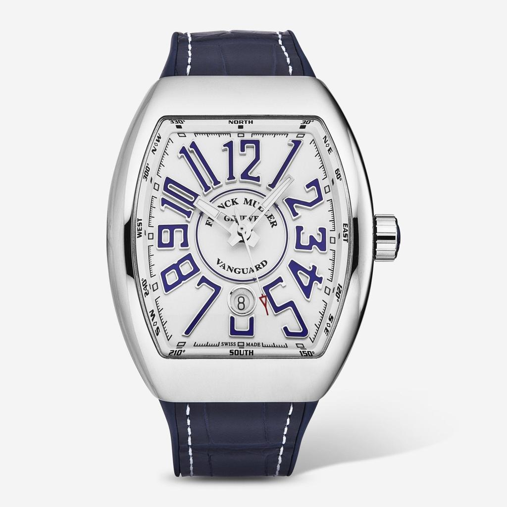Franck Muller Franck Muller Vanguard White Dial Automatic Men's Watch 45SCWHTWHTBLU-1a