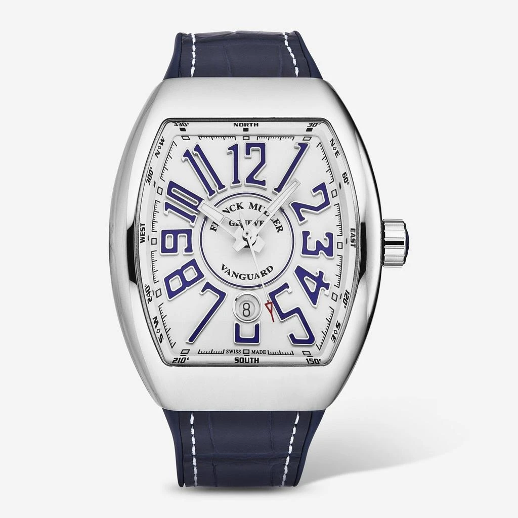 Franck Muller Franck Muller Vanguard White Dial Automatic Men's Watch 45SCWHTWHTBLU-1a 1