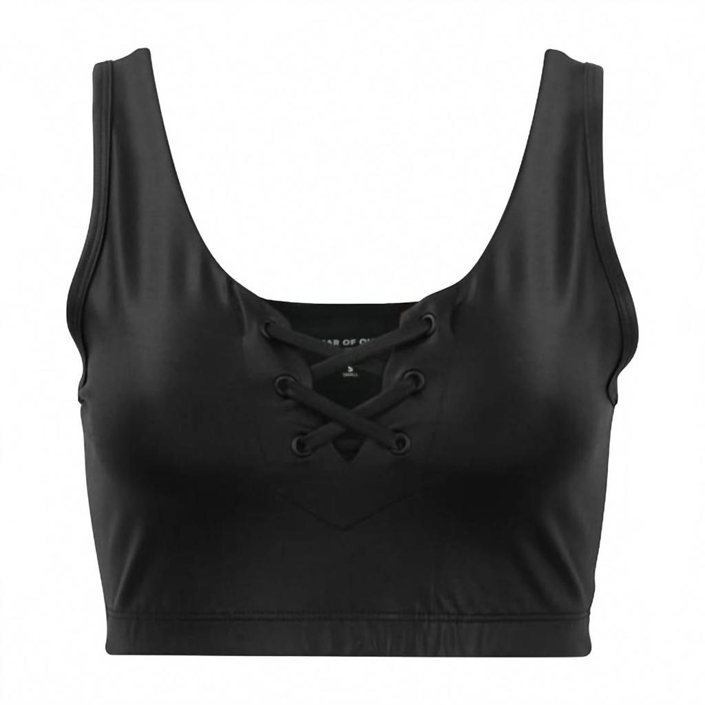 Year Of Ours Gloss Football Sport Bra In Black