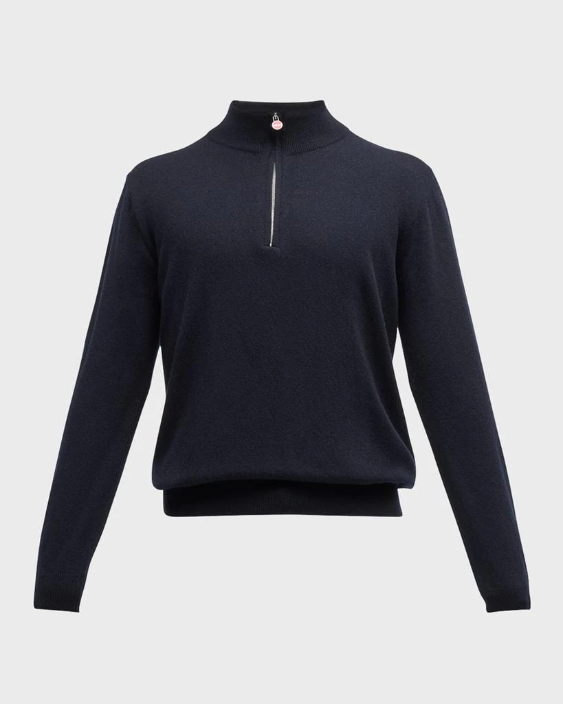 Kiton Men's Cashmere Quarter-Zip Sweater 1
