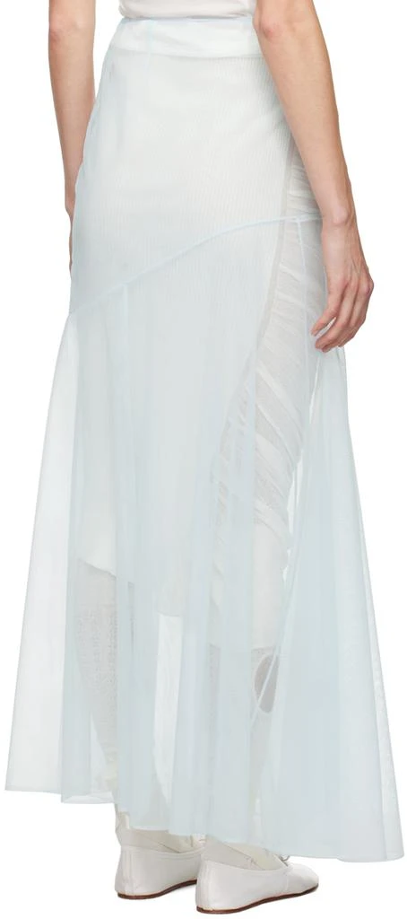 Simone Rocha Blue Bias-Cut Maxi Skirt 3