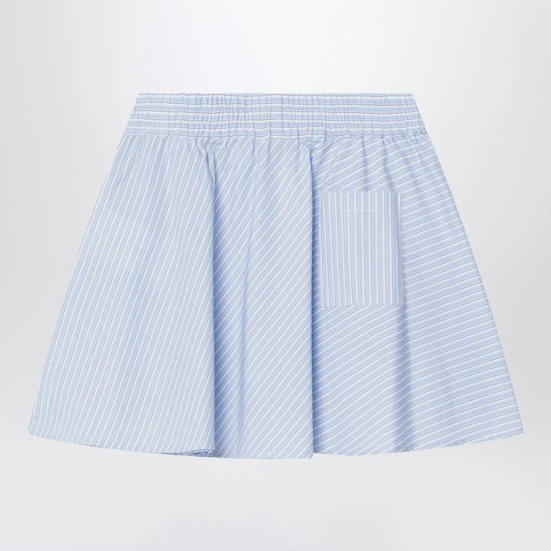 Golden Goose Light blue striped cotton skirt 2