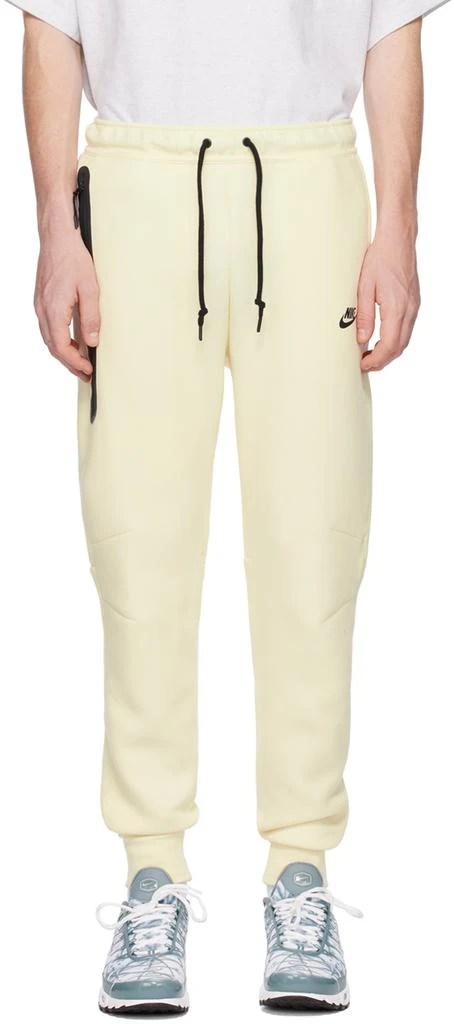 NIKE Yellow Drawstring Sweatpants 1