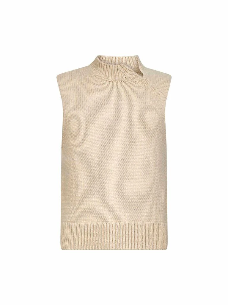 Dries Van Noten DRIES VAN NOTEN | Ecru wool and cashmere knit vest | Man | XL 1