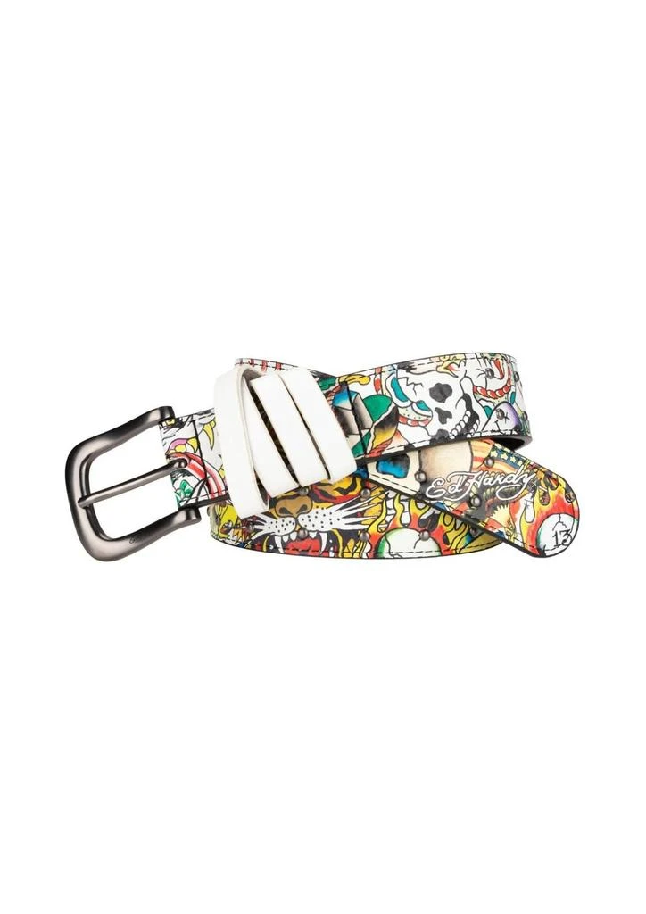 Ed Hardy Ed Hardy - Men's Hammered Stud Belt 1