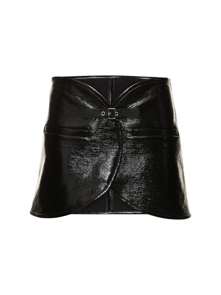 courreges Ellipse Vinyl Mini Skirt 1