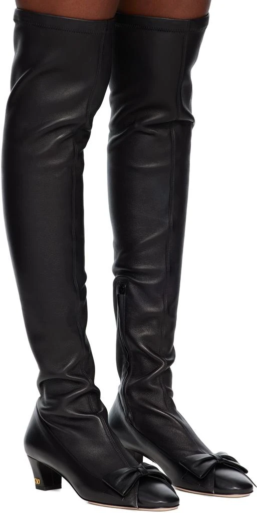 Valentino Black Over-The-Knee Tall Boots 4