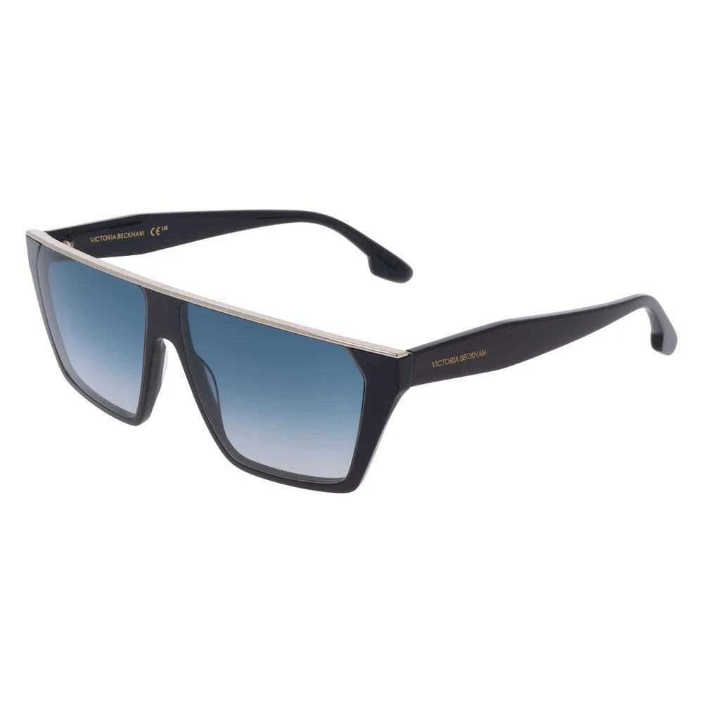 Victoria Beckham VB685S 415 Sunglasses Blue Cat Eye Frame, Blue Lenses New Victoria Beckham VB685S 415 Metallic Midnight Blue/Blue  main image 4