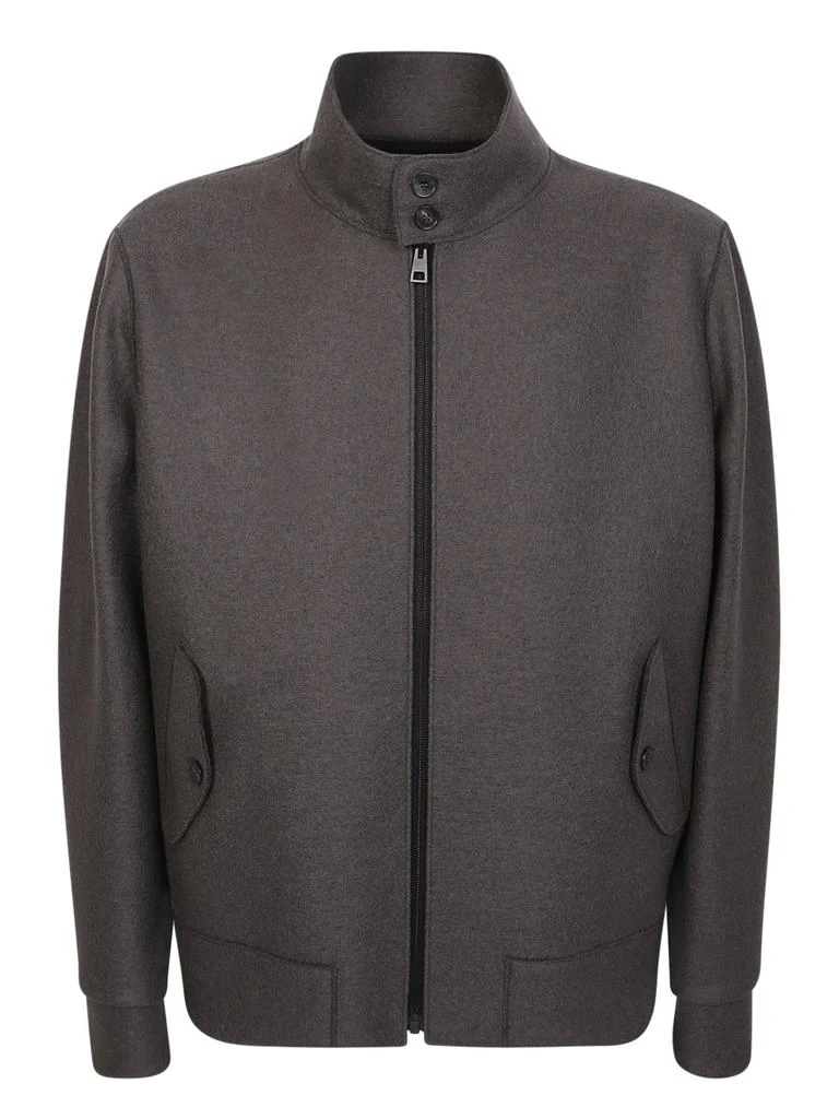 Harris Wharf London Harris Wharf London Zip-Up Button Collared Jacket 1