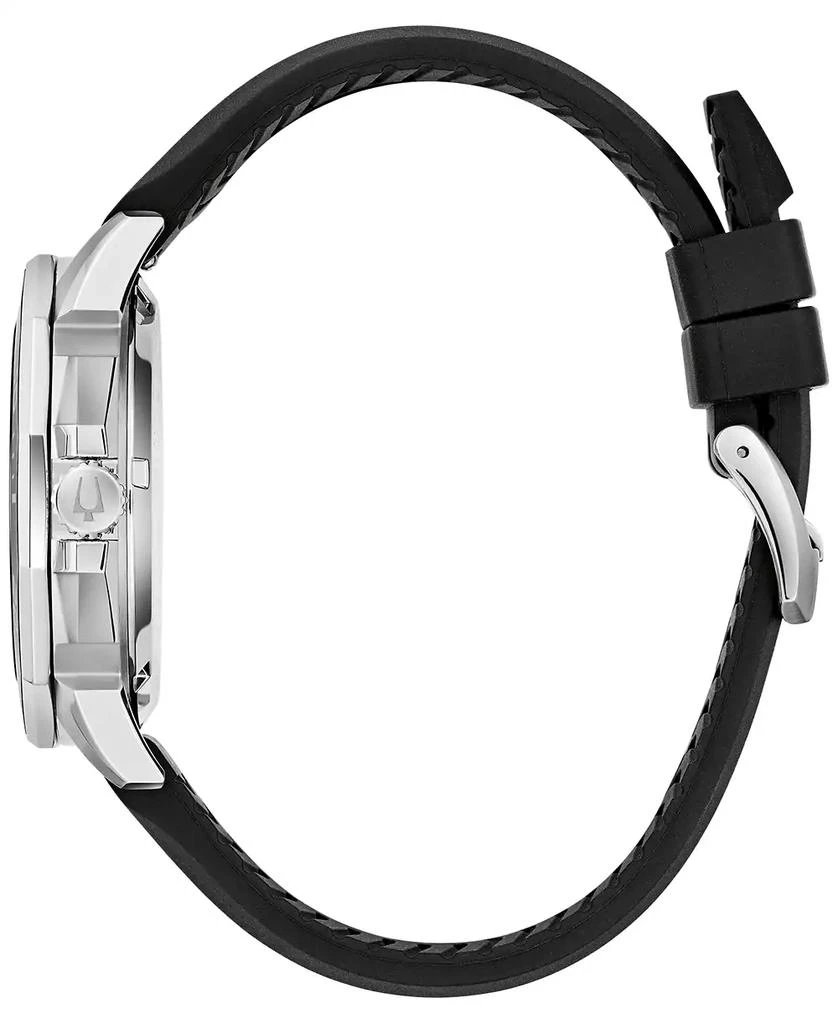 Bulova Men's Marine Star Black Silicone Strap Watch 43mm 2