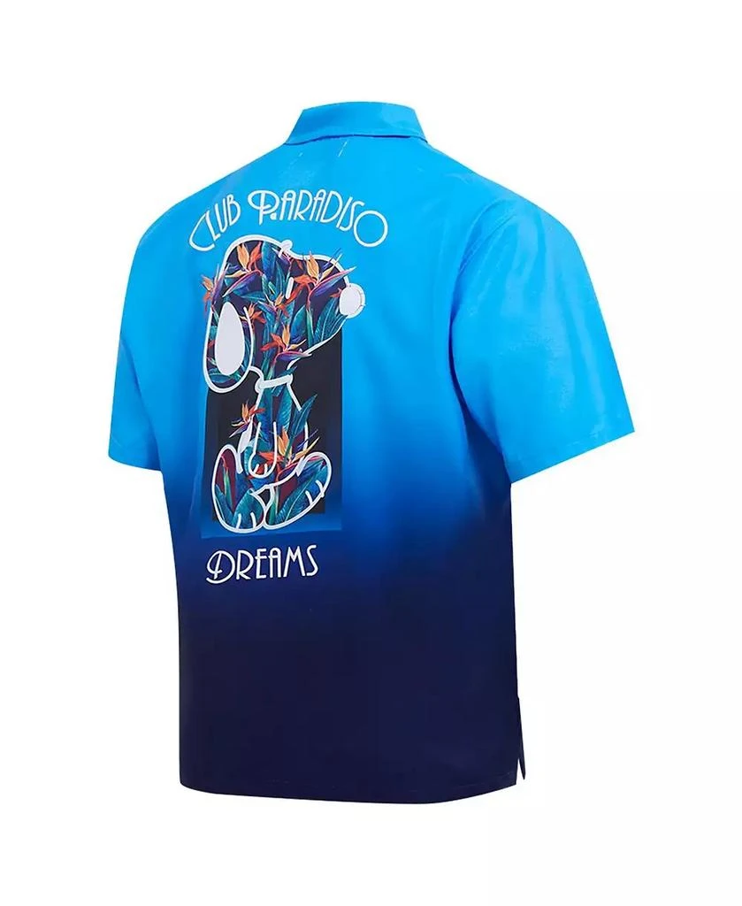Freeze Max Men's Blue Peanuts Snoopy Club Paradiso Dreams Button-Up Shirt 4