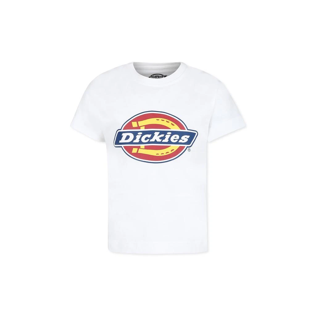 DICKIES White T-shirt Fo Boy With Logo 1
