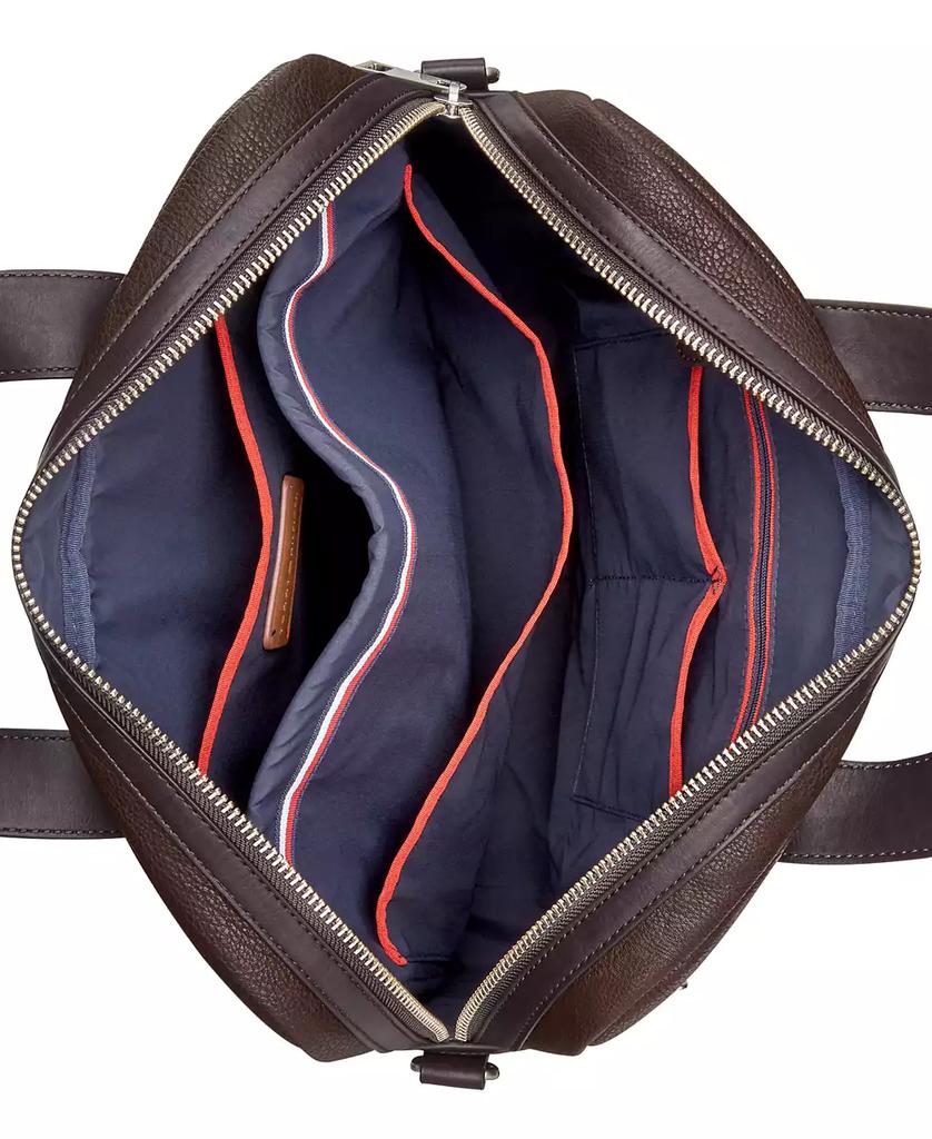 Tommy Hilfiger Men's Pebble Faux-Leather Leo Briefcase