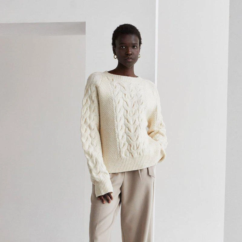 Crescent Joie Cable Knit Sweater 2